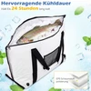 Promotions Žvejo Krepšys 98x46x50 cm Baltas PVC Vandeniui Atsparus Izoliuotas Saugojimas