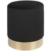 House Nordic Aps Pufas Gamby juodas/auksinis