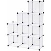 SONGMICS modulinė plastikinė lentyna su 9 lentynomis 93 x 31 x 123 cm LPC115S