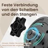 SONGMICS 2-in-1 hanteliai, hantelių rinkinys su jungiamuoju plieniniu vamzdžiu, 2 x 15 kg, juodos spalvos