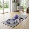 Relaxdays 6 dalių Pilates rinkinys: žiedas, kamuolys, juostos