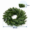 Relaxdays Advento vainikas iš liejamo plastiko, žalias, skersmuo 30, 40 arba 60 cm