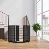 Relaxdays Apsauginiai varteliai, 92x154x30 cm, juoda, MDF