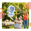 Relaxdays Astronauto piñatos rinkinys su lazda ir kauke