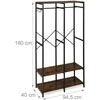 Relaxdays Atvira spinta, 180x94.5x40 cm, Metalas ir MDF