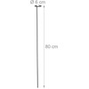 Kodustaar 6 juodų augalų atramų rinkinys 80cm