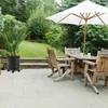 Relaxdays 2 dalių kvadratinių vazonų padėklų su ratukais rinkinys