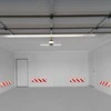Relaxdays Automobilio durelių apsauga, 10x50x1,5 cm, raudona, balta, putplastis