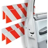 Relaxdays Automobilio durelių apsauga, 10x50x1,5 cm, raudona, balta, putplastis