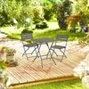 Lauko baldų komplektas Relaxdays Balkono baldų komplektas, 74x61x61 cm, medžio imitacija