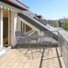 Lauko baldų komplektas Relaxdays 3 dalių balkoninių baldų komplektas, medžio imitacija