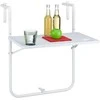 Relaxdays Balkono stalas, 83x60x57 cm, balta
