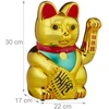 Relaxdays Auksinė XL mojuojanti Maneki Neko katė