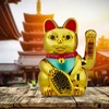 Relaxdays Auksinė XL mojuojanti Maneki Neko katė