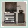 Relaxdays Batai stovas, 45x80x30 cm, Juoda Ruda