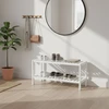 Relaxdays Balta bambukinė lentyna