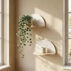 Relaxdays Boho stiliaus sieninės lentynos x2