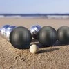 Relaxdays Boules rinkinys, 7.2 cm, juoda sidabrinė
