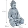 Relaxdays Budhos statulėlė iš keramikos 50 cm