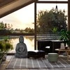 Relaxdays Budos statula, 70x45x35 cm, pilka