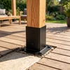 Relaxdays Cinkuoti stulpų laikikliai, 4 vnt. rinkinys