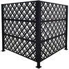 Relaxdays Dangtis šiukšlių dėžei 120 cm Juodas