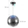 Relaxdays Disko rutulys, 20 cm, sidabrinis, juodas