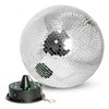 Relaxdays Disko rutulys, 20 cm, sidabrinis, juodas