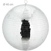 Relaxdays Disko rutulys, 40 cm, sidabrinis
