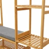 Lova Relaxdays Kabyklos stovas su suoliuku ir kabliukais