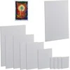 Relaxdays Drobės rinkinys, 12 vnt., 12x18x1,5 cm, 24x30x1,5 cm, 30x40x1,5 cm, 35x50x1,5 cm, 40x60x1,5 cm, balta, medvilnė