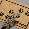 Kodustaar welcome paws kokosinis durų kilimėlis
