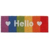 Kodustaar hello rainbow 75x25 kokoso pluošto durų kilimėlis