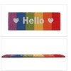Kodustaar hello rainbow 75x25 kokoso pluošto durų kilimėlis