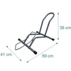 Relaxdays Dviračių stovėjimo stovas iki 73,7 cm ratų grindinis stovas