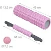 Relaxdays Fascia Roller Set 45x12,5 cm Rožinė, EVA putos
