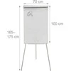 Relaxdays Flipchart lenta 100x70 cm balta