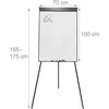 Relaxdays Flipchart lenta 100x70 cm juoda