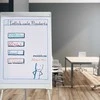 Relaxdays Flipchart popierius, 81x57.5x0.5 cm, balta