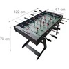 Relaxdays Sulankstomas stalo futbolo stalas
