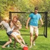 Relaxdays Juodi futbolo vartai su plieniniu rėmu