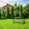 Relaxdays Juodi futbolo vartai su plieniniu rėmu