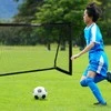 Relaxdays Juodi futbolo vartai su plieniniu rėmu