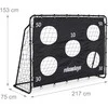 Relaxdays Juodi futbolo vartai su taikiniais