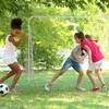 Relaxdays Balti plieniniai futbolo vartai