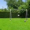 Relaxdays Futbolo vartai, 200x300x90 cm, balti