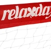 Relaxdays 2 futbolo vartų rinkinys, raudoni
