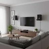Relaxdays Garsiakalbio sieninis laikiklis, 14x13x23 cm, juoda, plienas