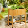 Relaxdays Pakelta medinė sodinimo dėžė