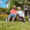 Relaxdays Plastikinis gėlyno apvadas, 6 dalių rinkinys